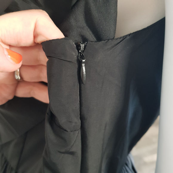 Endless Rose Anthropologie Tiered Mini Dress Medium UK 12 Black Ruffle Party NWT - Picture 8 of 15